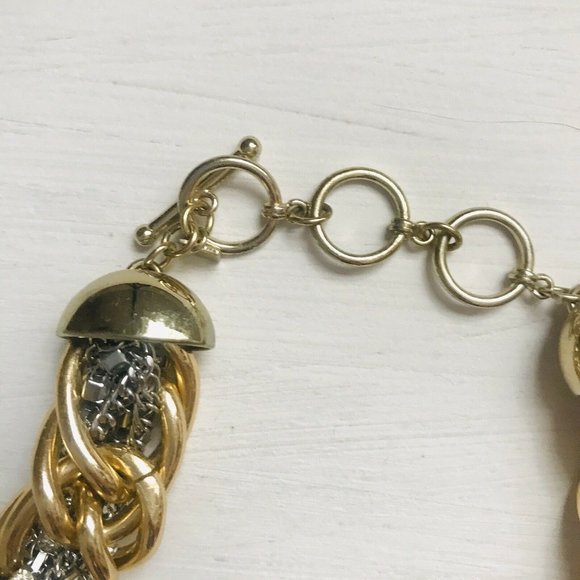 NWOT Chunky gold/silver chain  Necklace - Picture 6 of 7